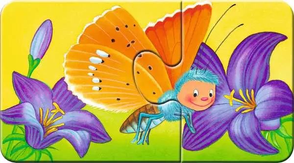 Ravensberger Matratzen Kinderpuzzle ab 2 Jahren - Tiere im Garten - 2 Teile Günstig kaufen