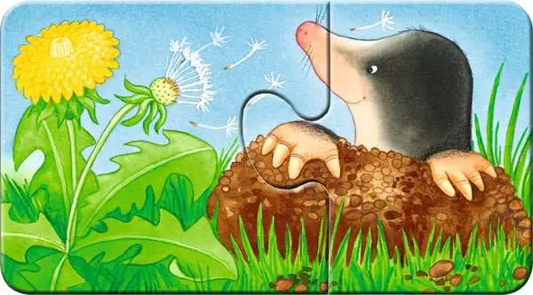 Ravensberger Matratzen Kinderpuzzle ab 2 Jahren - Tiere im Garten - 2 Teile Günstig kaufen