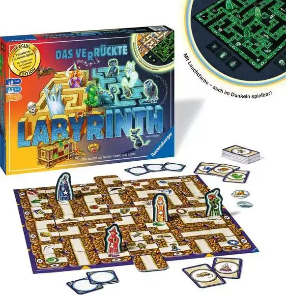 Ravensberger Matratzen Das verrückte LabyrinthGlow in the Dark - Spiel ab 7 Jahren Begrenztes Angebot