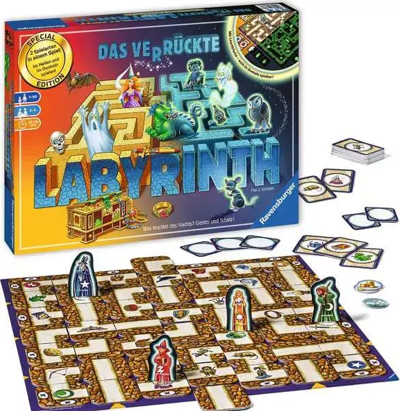 Ravensberger Matratzen Das verrückte LabyrinthGlow in the Dark - Spiel ab 7 Jahren Begrenztes Angebot
