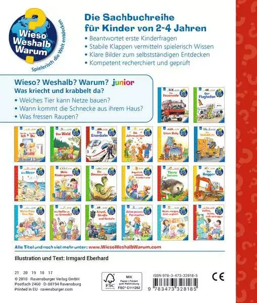 Ravensberger Matratzen Ravensburger Wieso? Weshalb? Warum? junior, Band 36: Was kriecht und krabbelt da? Top Angebot