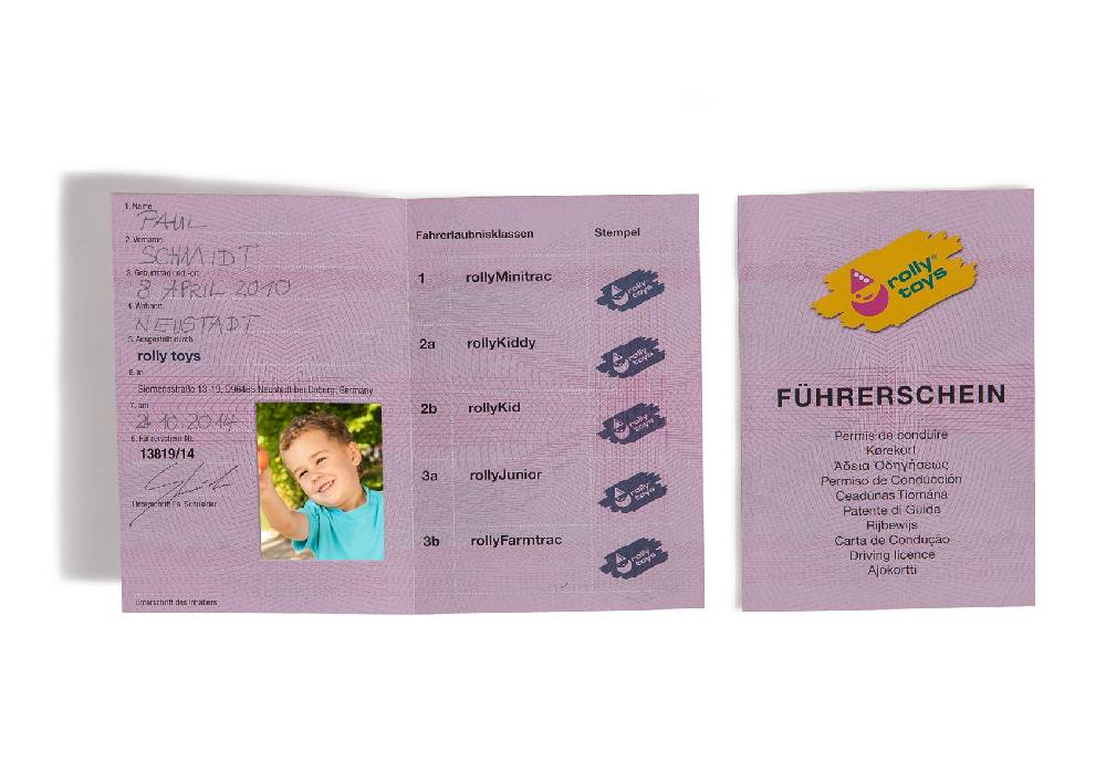 ﻿Rolly Toys rollyDriving licence Zeitbegrenzte Promotion