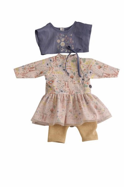 Schildkröt Manufaktur Kleidung zu Stehpuppe 52 cm Elli Blumenkleidung