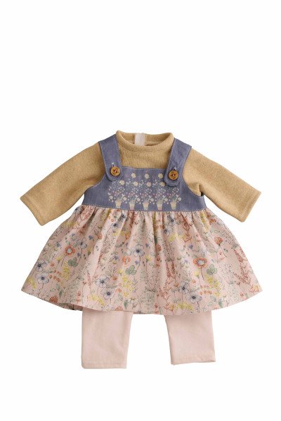Schildkröt Manufaktur Kleidung zu Puppe 52 cm Klara/Elli/Julchen Blumenkleidung