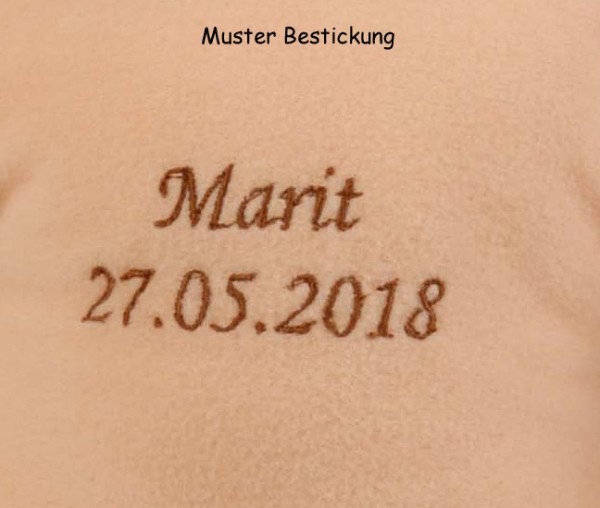 Schildkröt Manufaktur Puppe Schlummerle 37 cm braune Haare, blaue Schlafaugen, Kleidung rose/weiss/bleu Neueste Stile