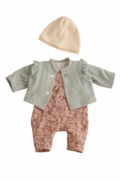 Schildkröt Manufaktur Kleidung zu Trink + Näßbaby 40 cm Lina rose/mint