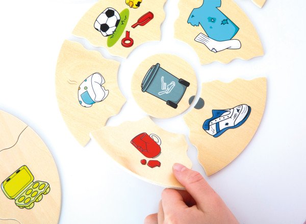 Schildkröt Manufaktur Puzzle HUMANICO "Mülltrennung" by Beleduc Vierteljährliche Förderung