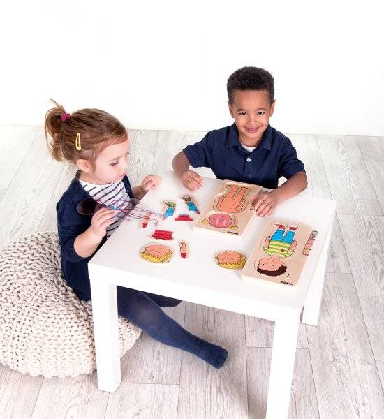 Schildkröt Manufaktur Lagen-Puzzle "Dein Körper" Junge by Beleduc Outlet