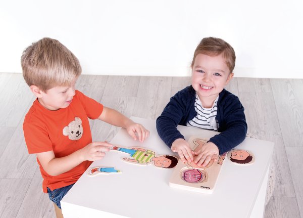 Schildkröt Manufaktur Lagen-Puzzle "Dein Körper" Junge by Beleduc Outlet