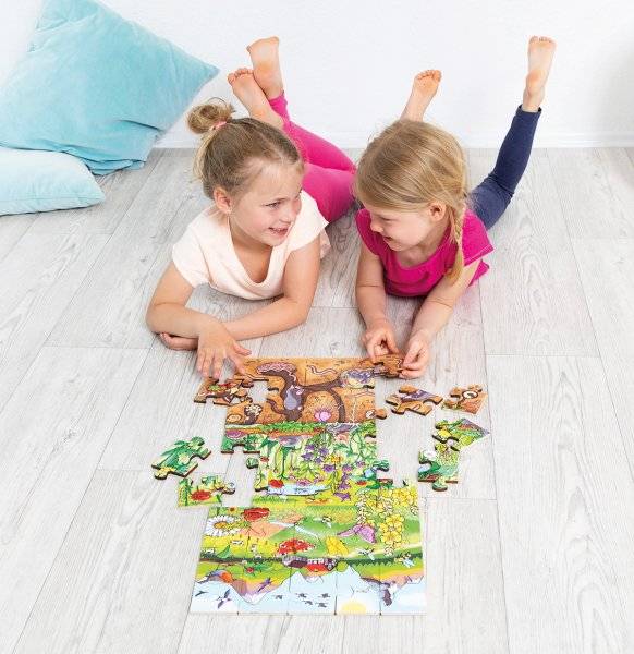 Schildkröt Manufaktur Boden-Puzzle "Entdecke die Blumenwiese" by Beleduc Auslauf