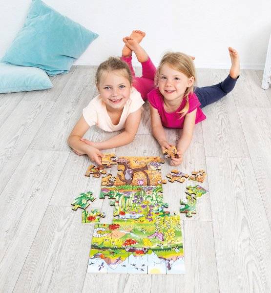 Schildkröt Manufaktur Boden-Puzzle "Entdecke die Blumenwiese" by Beleduc Auslauf