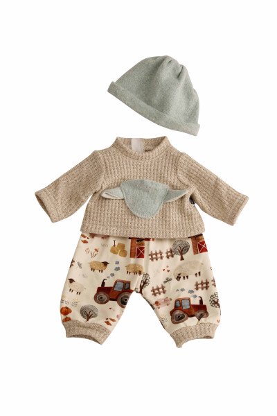 Schildkröt Manufaktur Kleidung zu Trink + Näßbaby 40 cm Finn Bauernhof