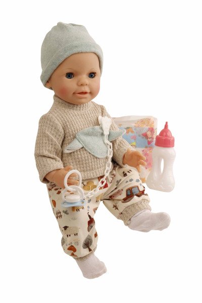 Schildkröt Manufaktur Kleidung zu Trink + Näßbaby 40 cm Finn Bauernhof Letzte 3 Tage