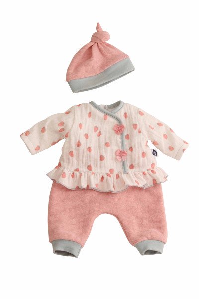 Schildkröt Manufaktur Kleidung zu Puppe 37 cm Schlenkerle, Kleidung Erdbeere
