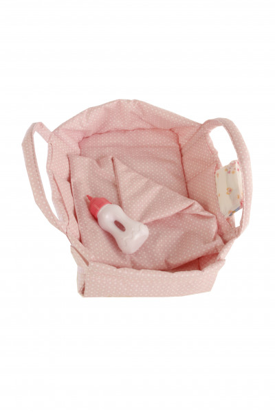Schildkröt Manufaktur Wickeltragetasche für Puppen bis 32 cm Farbe rose/braun