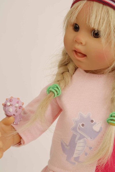 Schildkröt Manufaktur Puppe Müller-Wichtel Emma 30 cm blonde Haare, Drachen-Kleidung Outlet