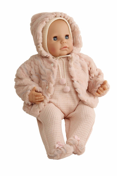 Schildkröt Manufaktur Kleidung zu Puppe 52 cm Julchen/Peterle/Klara/Elli winterlich rose