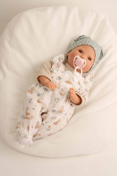 Schildkröt Manufaktur Schnullerbaby Lenchen 37 cm, Malhaar, blaue Schlafaugen, Füchschen Fabrik Onlineshop