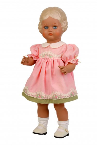 Schildkröt Manufaktur Kleid für Stehpuppe 25 cm, rose Sommerkleid Saisonschlussverkauf