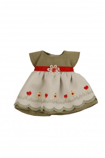 Schildkröt Manufaktur Kleid für Stehpuppe 18 cm, sommerlich