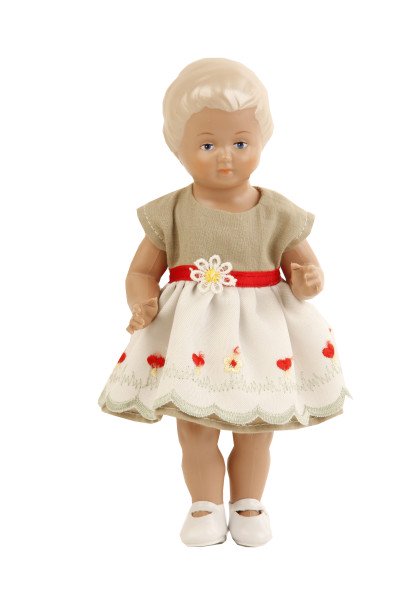Schildkröt Manufaktur Kleid für Stehpuppe 18 cm, sommerlich Cyber Monday