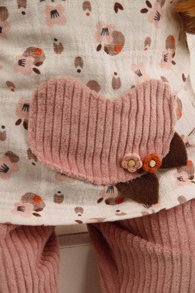 Schildkröt Manufaktur Kleidung zu Puppe 52 cm Klara/Elli/ Julchen rose/braun Neuheiten