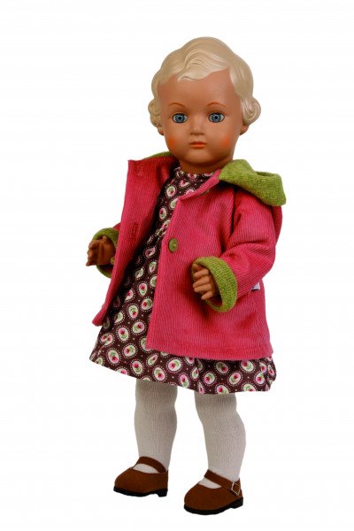 Schildkröt Manufaktur Kleidung zu Stehpuppe 41 cm Winterkleidung braun/rot/grün Letzte 3 Tage