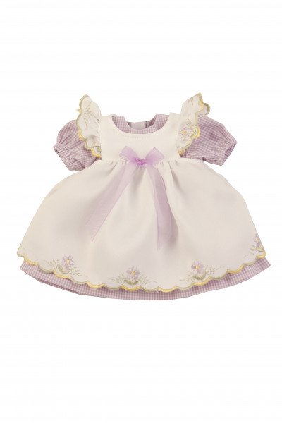 Schildkröt Manufaktur Kleidung zu Stehpuppe 41 cm Sommerkleid weiss/lila