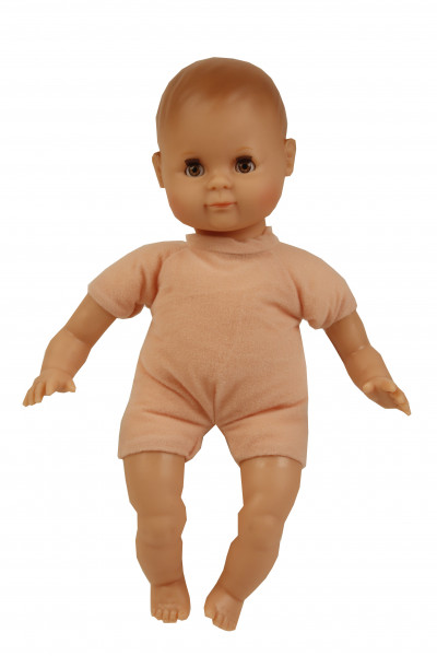 Schildkröt Manufaktur Puppe Schlummerle 32 cm mit Malhaar und braunen Schlafaugen, Kleidung rose/braun Bis zu 50% Rabatt