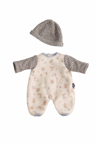 Schildkröt Manufaktur Kleidung zu Puppe Mein 1. Baby 28 cm Overall blau/weiss