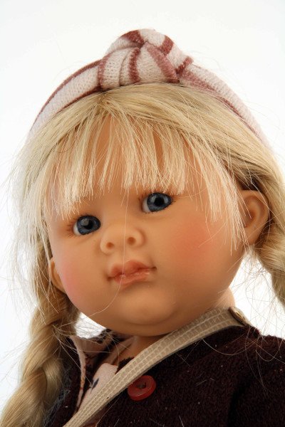 Schildkröt Manufaktur Puppe Müller-Wichtel Maja 30 cm blonde Haare, Kleidung rose/braun Kostenloser Versand