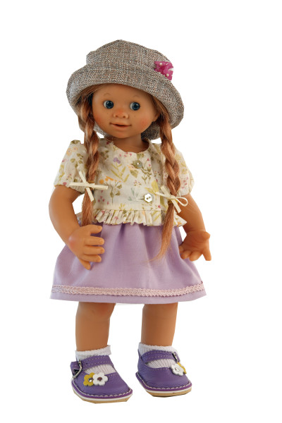 Schildkröt Manufaktur Puppe Müller-Wichtel Frieda 30 cm rote Haare, Sommerkleid