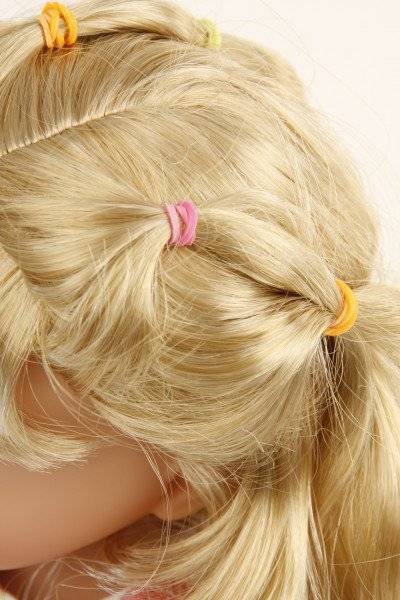 Schildkröt Manufaktur Stehpuppe Yella 46 cm blonde Haare, Kleidung rose/weiss/blau Online Shopping