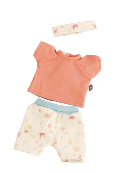 Schildkröt Manufaktur Kleidung zu Schmuserle/Löckchen 30 cm Blumenhose, Shirt und Stirnband