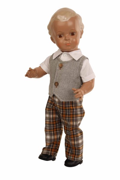 Schildkröt Manufaktur Anzug für Stehpuppe 34 bis 49 cm, braun/weiss/grau Saisonale Angebote