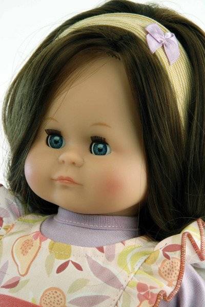 Schildkröt Manufaktur Puppe Schlummerle 37 cm braune Haare, blaue Schlafaugen, Kleidung Früchtchen Super Rabatt