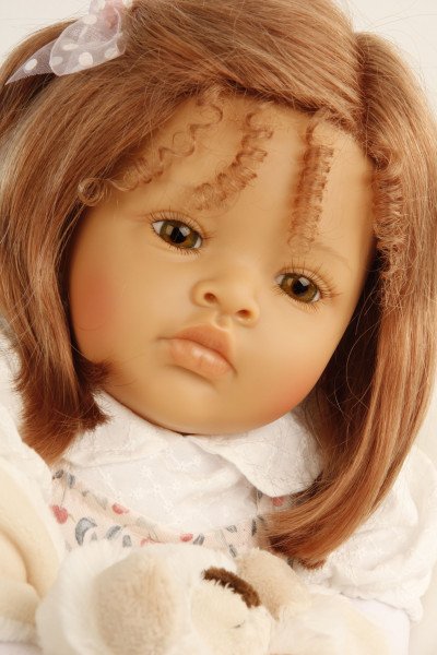 Schildkröt Manufaktur Baby Melissa 50 cm von Natali Blick rote Haare, Kleidung rot/weiss/blau Speichern exportieren