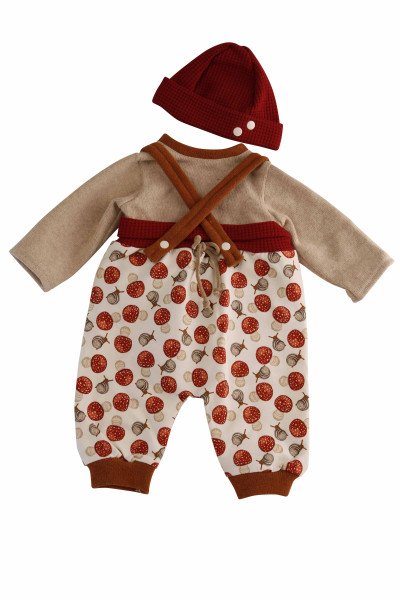 Schildkröt Manufaktur Kleidung zu Puppe 52 cm Julchen/Peterle/Klara/Elli weiss/rot/beige