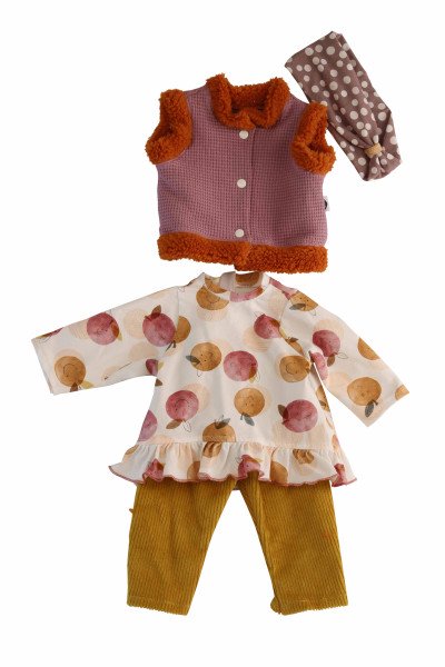 Schildkröt Manufaktur Kleidung zu Stehpuppe Elli 52 cm winterlich bunt