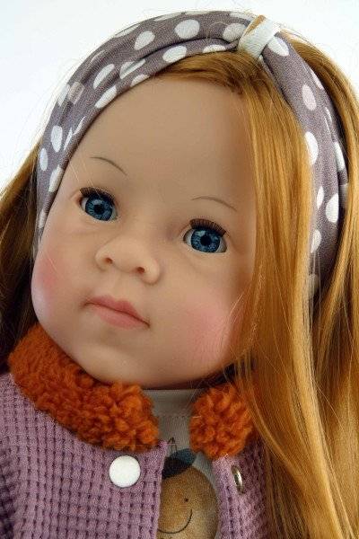 Schildkröt Manufaktur Stehpuppe Elli 52 cm rote Haare, blaue Schlafaugen, Kleidung winterlich Exklusive Angebote