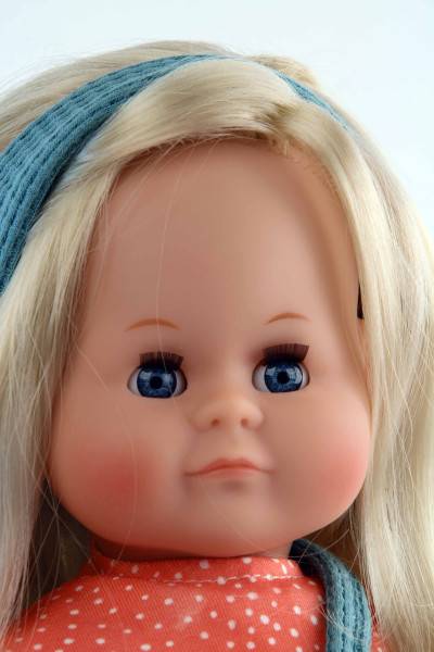 Schildkröt Manufaktur Puppe Schlummerle 37 cm blonde Haare, blaue Schlafaugen, Mäuschenkleidung Saisonale Angebote