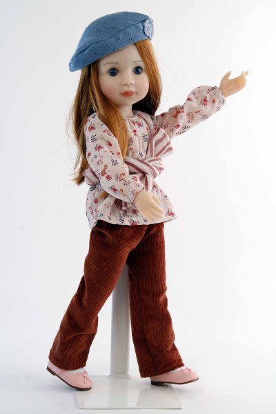 Schildkröt Manufaktur Stehpuppe Yella 46 cm rote Haare, Kleidung Hippie Riesige Rabatte
