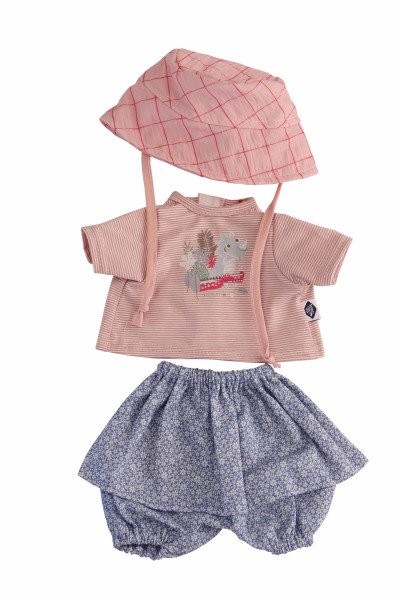 Schildkröt Manufaktur Kleidung zu Trink + Näßbaby 40 cm Lina rose/bleu