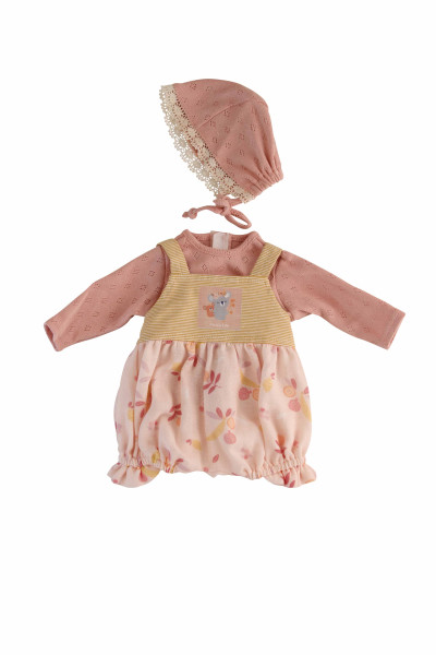 Schildkröt Manufaktur Kleidung zu Baby Amy 45 cm rose mit Früchten