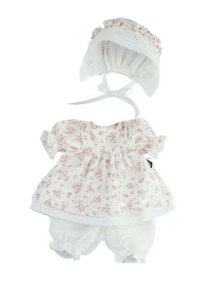 Schildkröt Manufaktur Hängekleid zu Baby Strampelchen 31cm weiss/rose