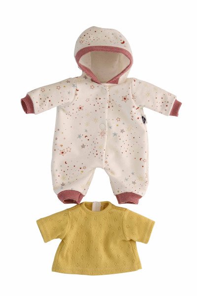 Schildkröt Manufaktur Kleidung zu Puppe Schlummerle 32 cm, Overall weiss/rot Bis zu 65% Rabatt