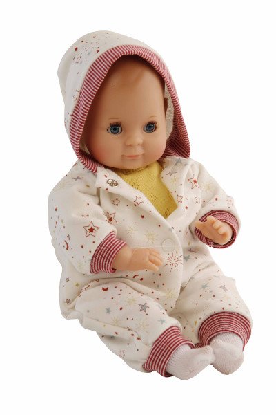 Schildkröt Manufaktur Kleidung zu Puppe Schlummerle 32 cm, Overall weiss/rot Bis zu 65% Rabatt