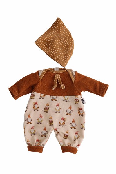 Schildkröt Manufaktur Kleidung zu Puppe Schlummerle 32 cm, Overall Wichtel