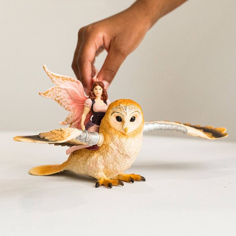 Schleich Elfe auf Glitzer-Eule Großer Ausverkauf
