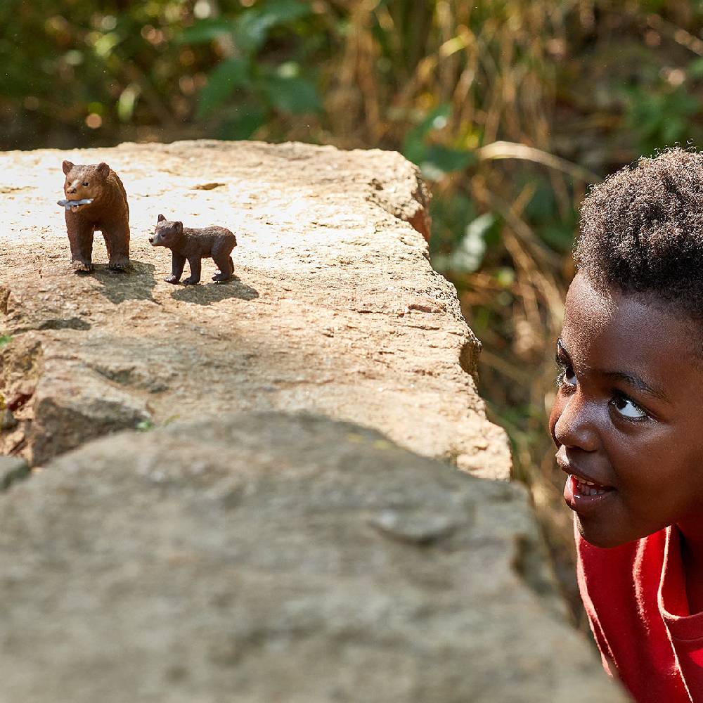 Schleich Grizzlybär-Mutter mit Jungem Kauf eins, bekomm eins gratis